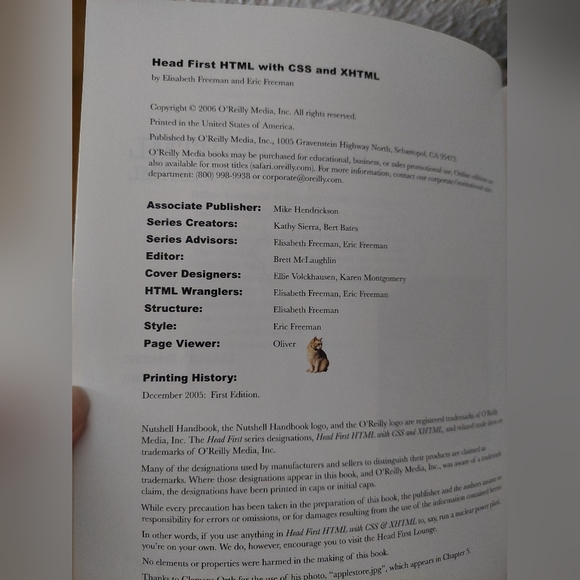 Head First HTML with CSS and XHTML - Picture 3 of 6